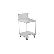 Poste de travail mobile 2 tablettes avec panneau informatif