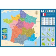 Poster 50x70cm France administrative