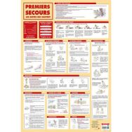 Poster 50x70cm premiers secours