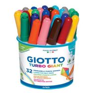 Pot 32 feutres pointe extra large couleurs assorties