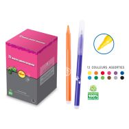 Pot 72 feutres Pichon assortis pointe moyenne 2,7 mm