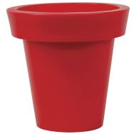 Pot Design polyet. recyclable - 420 L - h 100 cm - rouge signalisation