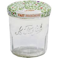 Pot à confiture 324ml+couvercle métal x6