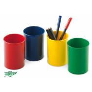 Pot à crayons plastique forme ronde