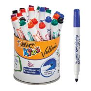Pot de 24 mini Velleda 10 cm Bic Kids pointe fine