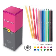 Pot de 72 crayons couleurs 18 cm résine Pichon