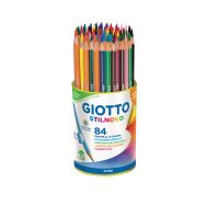Pot de 84 crayons couleurs assorties Omyacolor Giotto Stilnovo 2