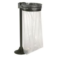 Poteau 1 ou 2 poubelles sur platine à fixer - gris manganese-Rossignol Pro