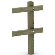 Poteau Cornouaille 1 lisse 9x9x150 cm - pin