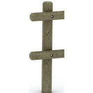 Poteau Vendée 1 lisse Ø12 cm H150 cm - pin