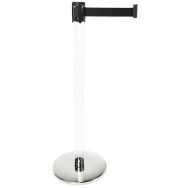 Poteau à sangle - Tube transparent - 5m -  Manutan Expert