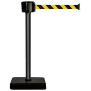 Poteau à sangle 12m - Sangle jaune et noire - socle mobile
