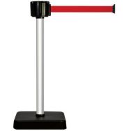 Poteau à sangle 12m - Sangle rouge - socle mobile