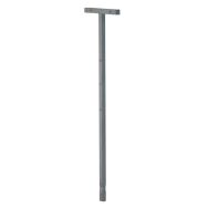 Poteau acier poubelle 1/2 ronde 20/40L