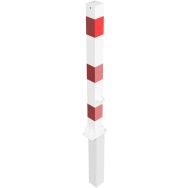 Poteau amovible serrure triangulaire bandes réflechissantes