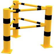 Poteau d'extrémité pour garde-corps à cheviller