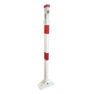 Poteau de parking rabattable avec serrure pompier 11 mm
