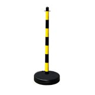 Poteau de plastique avec pied emplissable