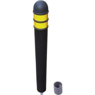 Poteau de voirie à mémoire de forme pour sol béton