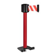 Poteau exterieur Rouge a sangle 10mx10cm - Viso