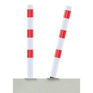 Poteau inclinable avec bandes réfléchissantes et 2 anneaux