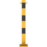 Poteau libérable à cheviller 2 anneaux-Jaune/Noir