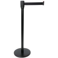 Poteau noir à sangle 2 m - sangle noire