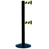 Poteau noir double sangle Beltrac sangle Noir/Jaune