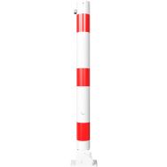 Poteau rabattable à cheviller platine réfléchissant 2 anneau