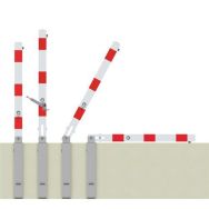 Poteau rabattable serrure profilée à cheviller 2 anneaux - Schake