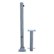 Poteau rabattble bétonner blocage triangulaire manchon sol