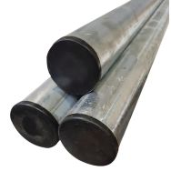 Poteau rond pour panneau signalisation acier galva Ø 60 mm - Hauteur 3,50 m