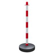 Poteau support chaîne matière plastique pied emplissable