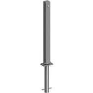 Poteau triangulaire à bétonner réfléchissant avec anneau