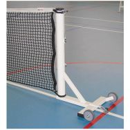 Poteaux Ø90 acier galvanisé et plastifié mobile sur embase