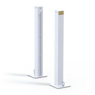 Poteaux de padel sur platine - treuil escamottable