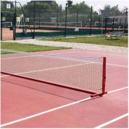 Poteaux/filet de mini-tennis 4m en aluminium