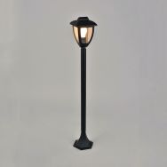 Potelet en aluminium diffuseur polycarbonate noir