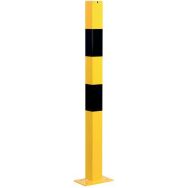 Potelet fixation platine, 70x70, 1000 mm, jaune-noir