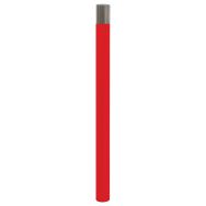Potelet haute visibilité Ø 76 mm pommeau inox brossé - zinc - Procity