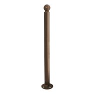 Potelet inclinable amortichoc pommeau Boule - zinc - Procity