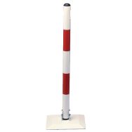 Potelet sur socle carré rabattable