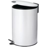 Poubelle 12l mats 38cm métal blanc
