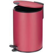 Poubelle 3l mats 23cm métal rouge pastel
