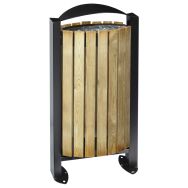 Poubelle 60l Arkea facade bois Rossignol Pro