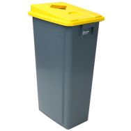 Poubelle 80 L avec couvercle tri sélectif Jaune Cannette