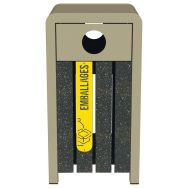 Poubelle CHARDONNAY emballages - Ipra/alu - Urbemob