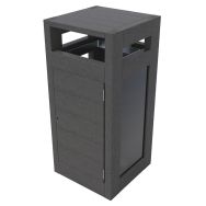 Poubelle Canopée vigipirate 130 L porte sac Espace Urbain
