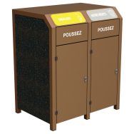 Poubelle Chardonnay emballages/autres déchets - Ipra/alu - Urbemob