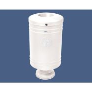 Poubelle Gascogne socle en fonte 60 L - zinc - Procity